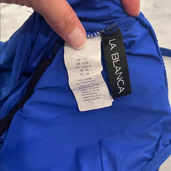 La Blanca Cobalt Blue Women's One Piece Swimsuit - Picture 2 of 5